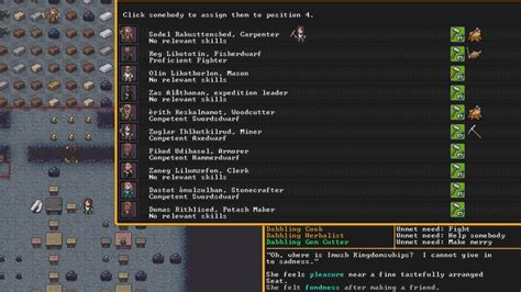 Open up the squad menu. . Dwarf fortress weapons